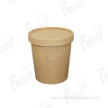 Disposable Paper Container Kraft Paper Salad Bowl